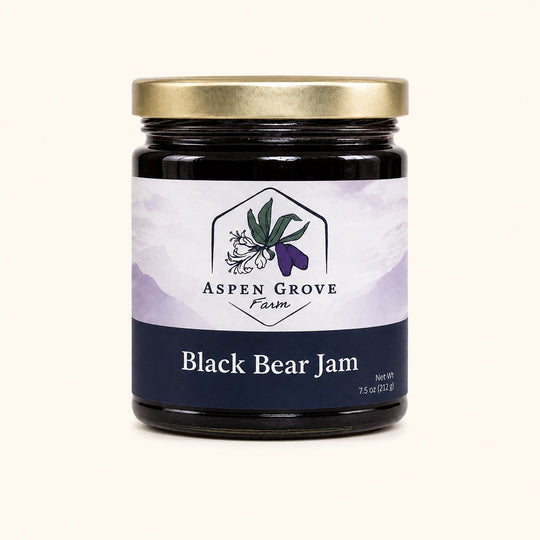 Black Bear Jam by Aspen Grove Farm — studio product photograph