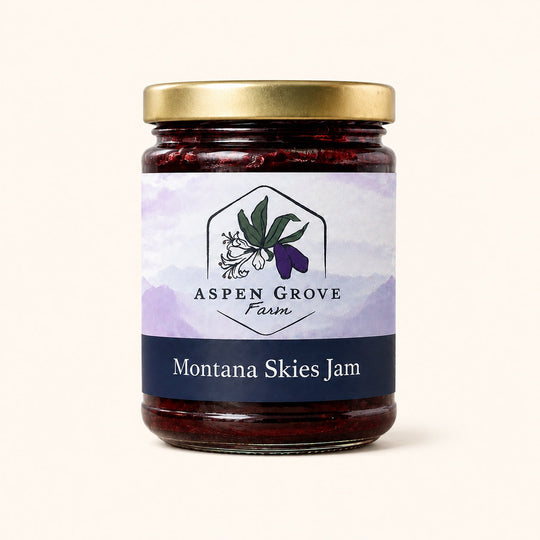 Montana Skies Jam by Aspen Grove Farm — studio product photograph