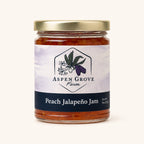 Peach Jalapeño Jam by Aspen Grove Farm — studio product photograph