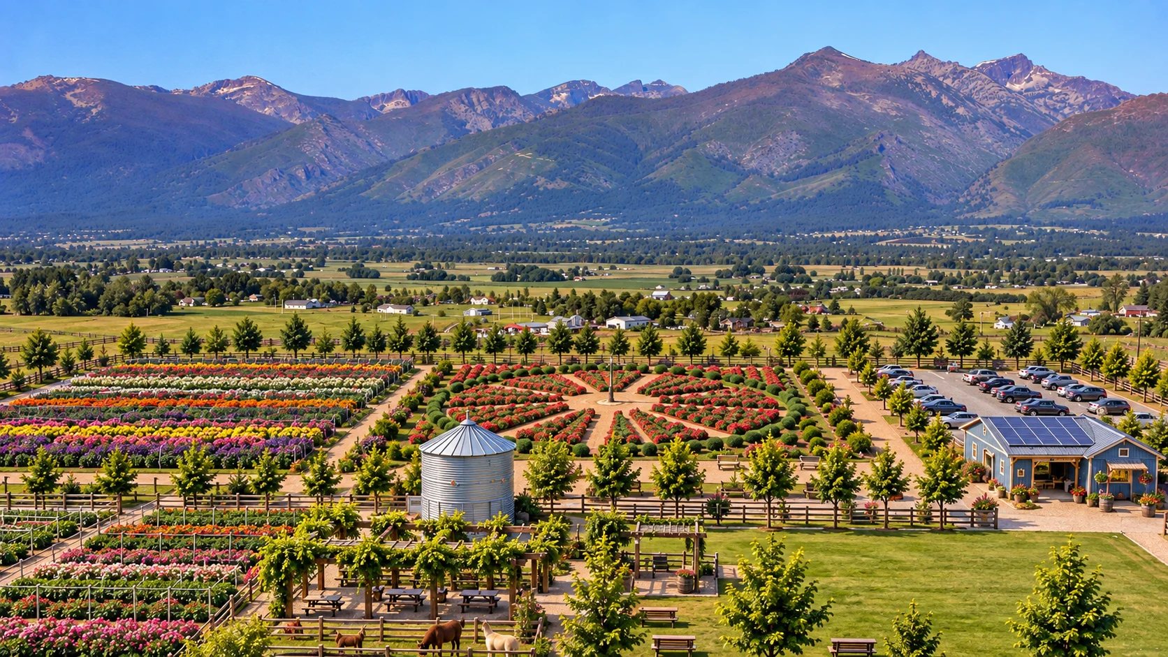 Three times the berries — honeyberries, strawberries, and blackberries in long U-Pick rows with room to wander.